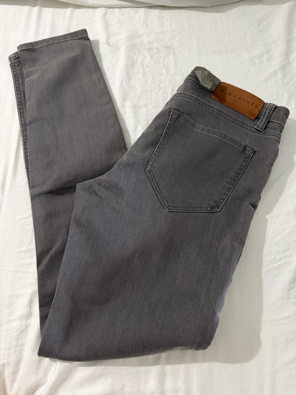 NWT AllSaints Women's Charcoal Skinny Jeans SZ: 29